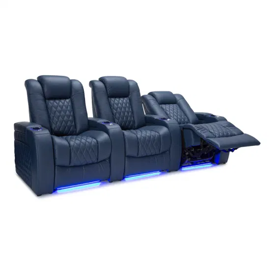 Chaise de cinéma maison de luxe personnalisée avec fauteuil inclinable électrique pour canapé de salon