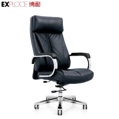 Luxe moderne en cuir marron crevettes loisirs chaise de bureau pivotant relaxant chaises de bureau inclinable chaise d'ordinateur meubles de salon